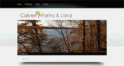 Desktop Screenshot of calvertfarmsandland.com